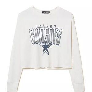 Junk Food ClothingWomen's NFL Dallas Cowboys Slant Crop Thermal Size Medium